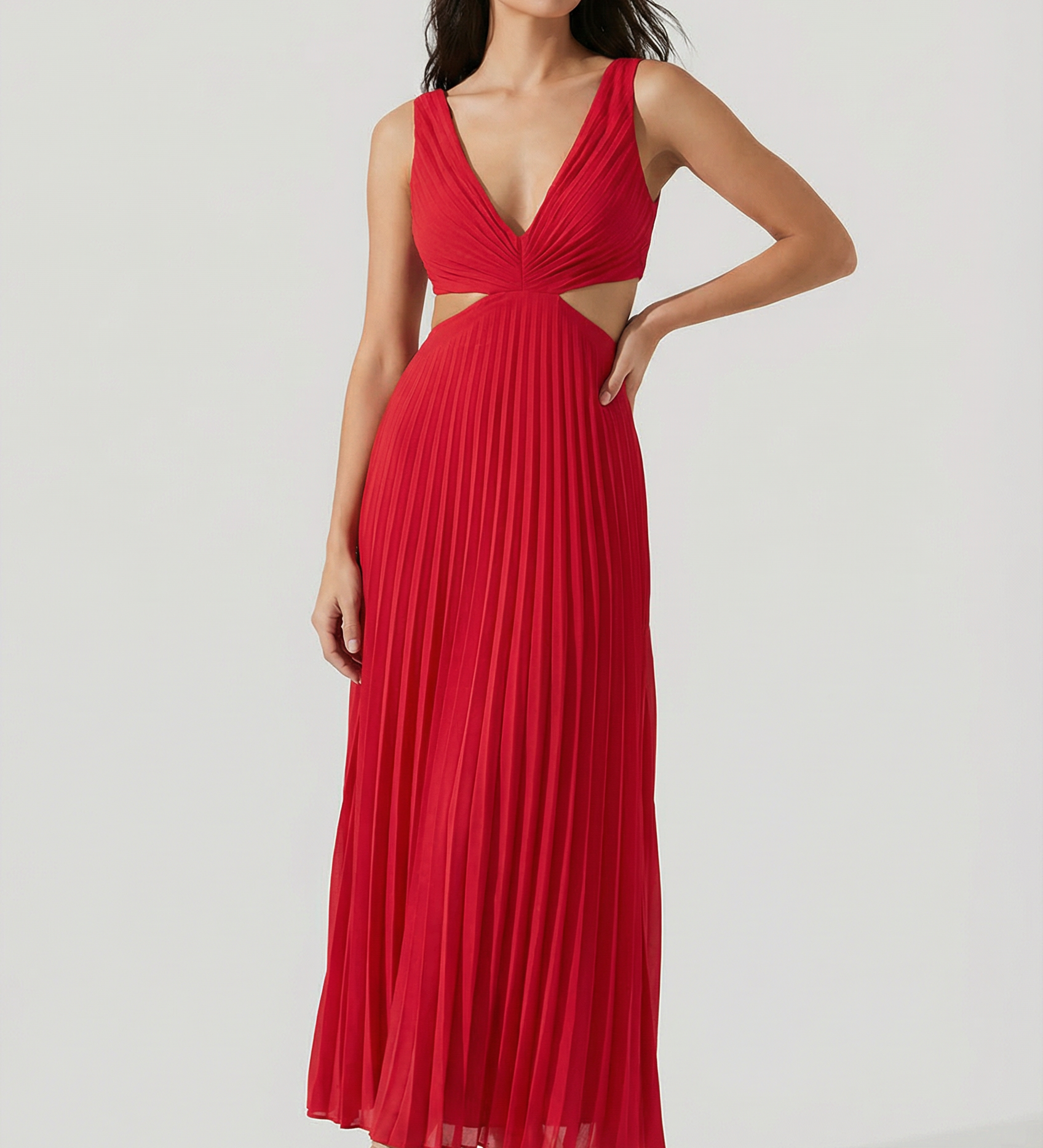 Karina | Elegantní plisované maxi šaty
