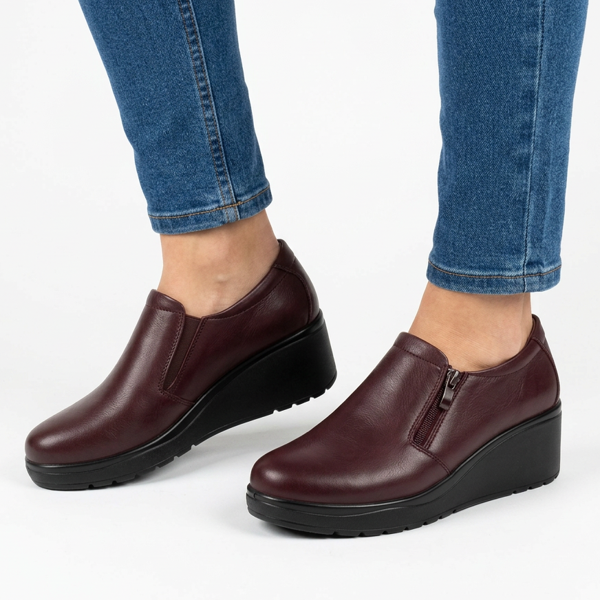 Mokasíny s bočním zipem