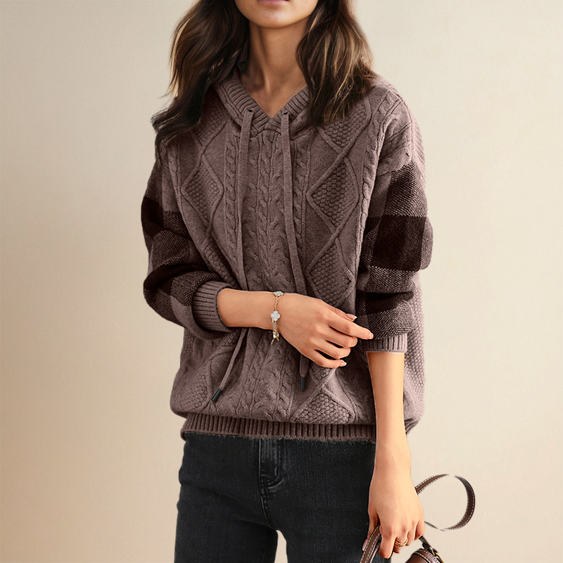 Isa | Gestrickter Kapuzenpullover